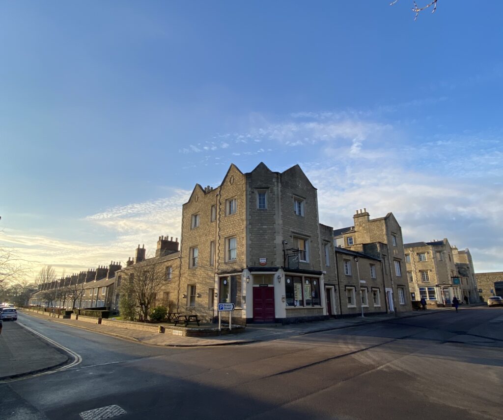 The Cricketers Swindon, formerly the Cricketers Arms Public House, is a Grade II listed building located in Emlyn Square. It sits facing the south-east corner of the Mechanics Institute at the heart of Swindon's historic Railway Village.