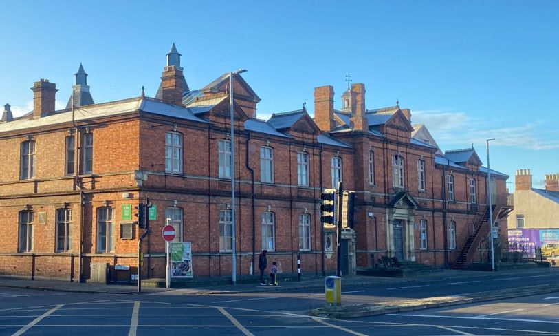 The red brick reflects the golden sun from the Victorian Health Hydro / Milton Road Baths building - A Health Hydro Vision Document